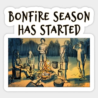 Bonfire season has started Sticker